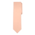 thumbnail image 4 of Jacob Alexander Men's Solid Color 2.75 inch Width Slim Neck Tie - Peach, 4 of 8