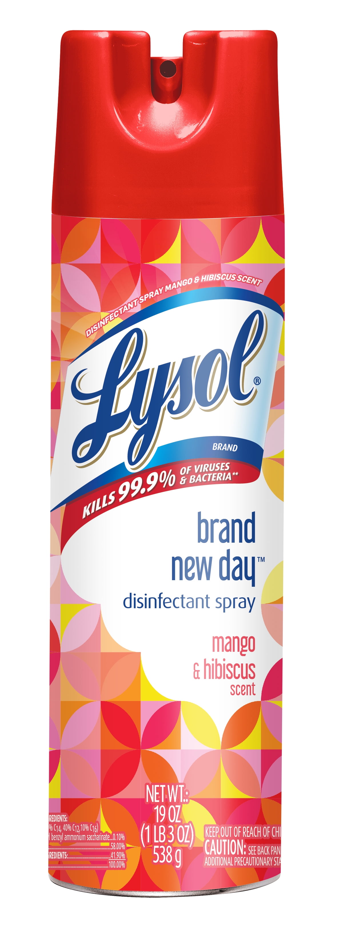 Lysol Disinfectant Spray, Mango & Hibiscus, Brand New Day ...