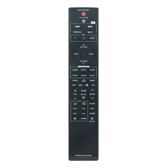 New RRMCGA331AWSA Replace Remote Control fit for Sharp Soundbar Home Theaters