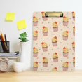 thumbnail image 6 of GZHJMY Cartoon Cake Clipboard A4 Standard Size Decorative Clipboard with Low Profile Metal Clip for Students Men Women Classroom and Office Whiteboard Clipboards, 6 of 7
