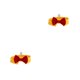 thumbnail image 3 of Greeniant Mascota cuello pajarita ropa adorno vestido amarillo Rojo S 2piezas, 3 of 6