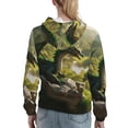 thumbnail image 7 of Kdxio Deep Forest Stone Green Dragon Print Womens Oversized Hoodies Sweatshirts Hooded Pullover Tops Sweaters Casual-Medium, 7 of 7