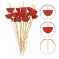 thumbnail image 3 of 100Pcs Convenient Food Picks Portable Fruit Picks Household Martini Picks Party Accessory, 3 of 9