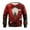 Z37-Red, variant on XDZJLR Christmas Sweatshirts For Men Print Pullover Sweater Long Sleeve Crewneck Casual Warm Fleece Top Holiday Festive Wear Mens Sweatshirt L
