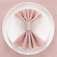 thumbnail image 4 of Ksopiavobs Handmade Cloth Napkins with Fringe Set of 8 Dusty Rose Cotton Linen Napkins 18"x18" Rustic Dinner Napkins Bulk for Wedding Party Baby Shower, 4 of 7