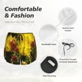 thumbnail image 4 of Yiaed Cactus Flowers Print Women's Running Shorts with Liner 3 Zipper Pockets Elastic Workout Athletic Gym Yoga Shorts-X-Large, 4 of 7
