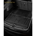 thumbnail image 3 of 3W Trunk Mat for Tesla Model Y 2020-2023 TPE All Weather Black Car Floor Mat Custom Fit Cargo Liner, 3 of 4