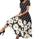 thumbnail image 1 of Vestido Largo Gibobby Verano Mujer Boho Beach Casual Manga Corta Estampado Floral Cuello Redondo, 1 of 5