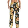 thumbnail image 3 of Sigee Mushrooms Honeycomb Print Men's Pajama Pants - Soft Lounge Sleep Bottoms with Elastic Waistband and Pockets-XX-Large, 3 of 9
