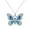 Blue, variant on Jewelry Personality Vintage Multicolor Butterfly Necklace for Women Jewelry Gifts Necklaces for Women Alloy Blue