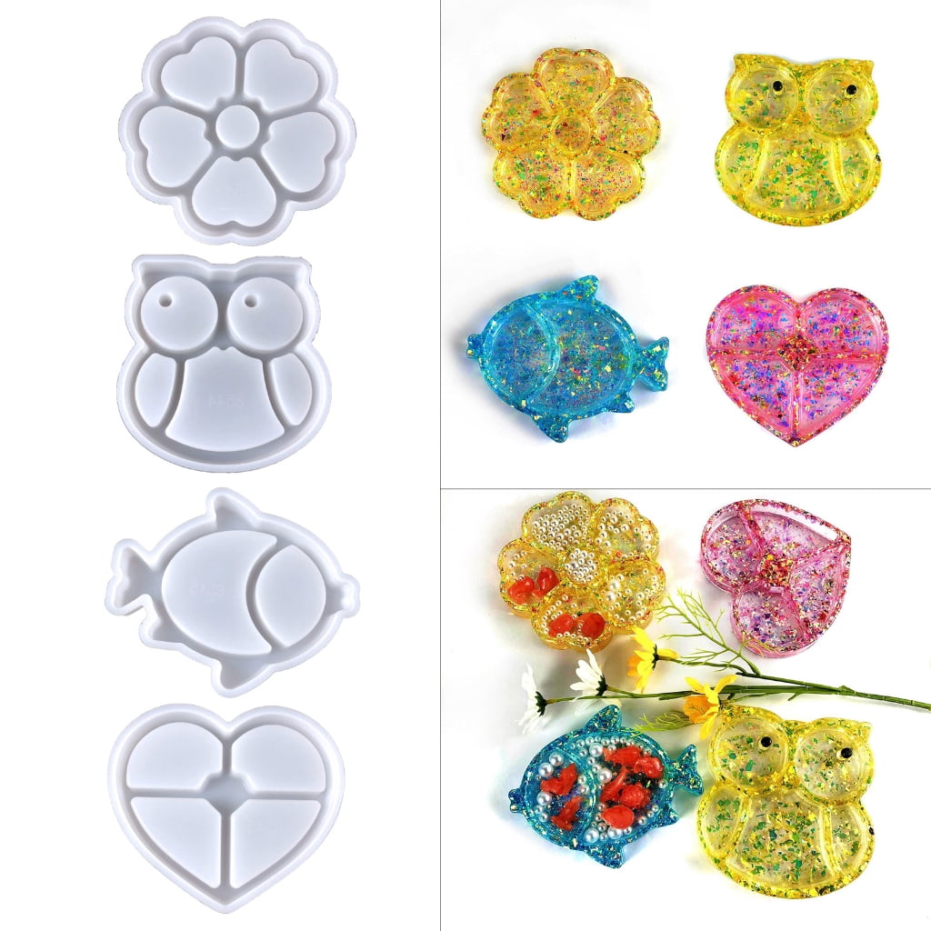 Creativity Epoxy Mold Irregular Resin Storage Box Silicone Mold Storage Box Casting Home Decorations