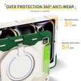 thumbnail image 3 of FJLBDE Case for iPad Pro 13 Inch (M5) 2025 / (M4) 2024 with 360 Kickstand, Shoulder Strap Carrying Protective Cover, Multicolor Green, 3 of 6