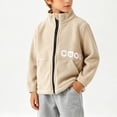 thumbnail image 6 of NAISIBABY Girls Fleece Jacket Size 10-12—Soft Warmth Double-Sided Stand Collar Casual Coat With Pockets Beige, 6 of 6