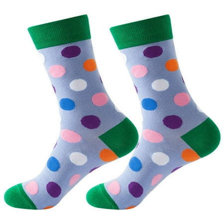

TANGNADE Women Autumn And Winter Dot Printed Medium Stockings Socks