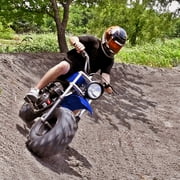 Massimo Minibike MB200S 7.5HP 196cc 4 Stroke, Gas Powered Mini Bike Motorcycle - Blue