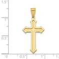 thumbnail image 3 of Auriga Fine Jewelry 14K Yellow Gold Passion Cross Pendant for Women (L-30mm, W-15mm), 3 of 6