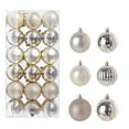 thumbnail image 4 of CHGBMOK 36Pcs Christmas Balls Ornaments Shatterproof Christmas Tree Decorations Ball Hanging Ornaments for Christmas Tree Wreath Party Decor (Beige,1.57 inches/4 cm), 4 of 6