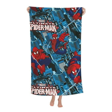 Spider-Man Beach Towel 32x52inch,Large Bath Towels for Kids and Adults,Quick Dry Absorbent Sand Free Towel for Bathroom,Pool,Shower,Travel,Sport