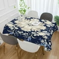 thumbnail image 5 of Coolnut Vintage Ornamental Floral Rectangle Tablecloth Waterproof Table Clothative Stain Resistant & Wrinkle Resistant Washable Table Cover for Dining Table/Party/Camping 60x120 Inch Decor Gift, 5 of 7