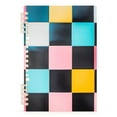 thumbnail image 7 of FORMRS 1-Subject Spiral Notebook 8" x 5" College Ruled 60 Refillable Sheet, 2 Pack, Pink Checkered Pattern, 7 of 7