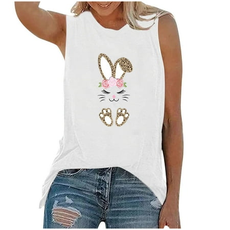

YFPWM Tops for Women 2022 Trendy Summer Tops Sequin Tops Fringe Tops Corset Tops Easter Sleeveless Print Sweatshirts