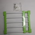 thumbnail image 3 of Tablero De La División Del Estante Del Estante Del Acero Inoxidable Para La Sala De Estar De La Cocina Del Cuarto De Baño PICK Verde 50-80cm Soledad Tablero de partición de la capa de vestuario, 3 of 7