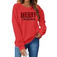 thumbnail image 4 of Christmas Trees Sweatshirt for Women Merry and Bright Christmas Shirts Xmas Holiday Party Long Sleeve Pullover Tops, 4 of 7