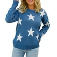 thumbnail image 1 of Pull de Noël pour Femmes, Longueur Mi-Longue, Décontracté, Col Rond, Imprimé, Cardigan Chaud, Tricoté, Mode, 1 of 6