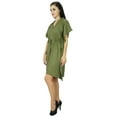 thumbnail image 3 of Bimba Women Plain Kaftan Dress Beach Cover Up Cotton Solid Caftan, 3 of 5