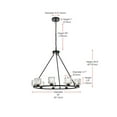 thumbnail image 2 of Elegant Lighting Cadence 32 Inch Chandelier In Black, 2 of 8