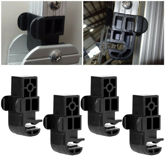 Kojem 4 PACK For Pontoon Bimini Top Latch Black Plastic Connector Bracket 002957