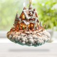 thumbnail image 6 of HomelyJoy Christmas House Ornaments for Tree - Mini Village House Decor, Hanging Xmas Ornaments for Christmas Tree Decorations, Home, Festival, 6 of 8