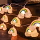 thumbnail image 4 of Lámpara de luces de arcoíris, decoración de luces de cadena, luz colgante de 1.5m, 10 luces, para fiestas de Halloween, Navidad, camping, luz de cadena desmontable, reutilizable, luz, 4 of 7