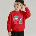 thumbnail image 4 of Tiijoy Toddler Girls Sweatshirt -Lined Comfy Crew Neck Shirt Pullover, Sizes 4-5T, 4 of 5