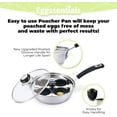 thumbnail image 2 of Eggssentials Poached Egg Maker Acero Inoxidable Egg Poacher 4 Tazas, 2 of 2