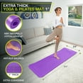 thumbnail image 2 of ProsourceFit Extra Thick Yoga and Pilates Mat 1/2-inch or 1-inch Thick for Fitness, 2 of 6