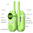 thumbnail image 2 of AWANFI Kids Walkie Talkies Rechargeable 2 pack Long Range with LED Flashlight, Toy Gifts for Boys Girls Aged 4-8, 2 of 9