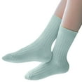 thumbnail image 5 of Generic Kid Socks Children's Socks Candy Colored Double Needle Baby Mid Calf Socks Fashionable Solid Color Socks for All Seasons Non-Slip Casual Breathable ﻿(5-8 Years,A), 5 of 5