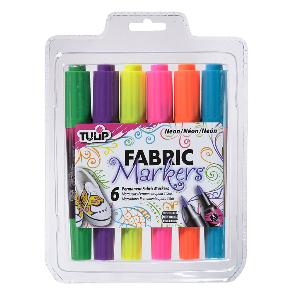 DualTip Fabric Markers Pastels, DualTip contains durable brush and