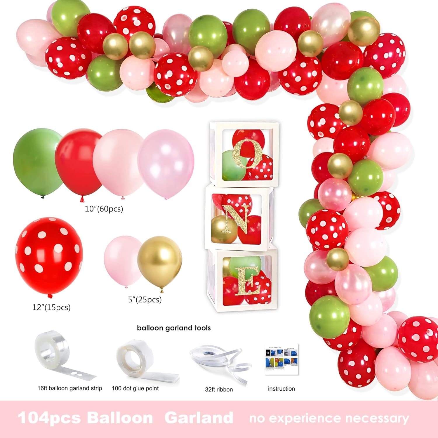 Strawberry 1st Birthday Decorations Party Supplies, Berry First Birthday decor Party Supplies, Berry Sweet One Berry First Birthday Girl Decoration
