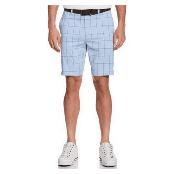 Callaway, Men's Opt-Dri Shorts, Cornflower Blue Plaid, Size 34