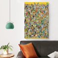 thumbnail image 4 of Simpsons Wall Hanging Painting Wall Art Canvas Paintings Posters Home Decorations 16x24inch(40x60cm), 4 of 8