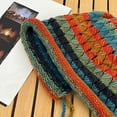 thumbnail image 6 of Knit Hat for Women Fashion Cover Ears Crochet Peruvian Hat Vintage Ear Flap Winter Warm Beanie Skull Cap, 6 of 7