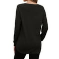 thumbnail image 5 of TARAINYA Women's Daily Wear Long Sleeve Sweatshirt Casual Loose Round Neck Pullover with Pockets, 5 of 9