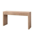 thumbnail image 7 of Hassch 59.2" Modern Entryway Console Table with 4 Carved Drawers, Narrow Hallway Foyer in Natural Finish, Easy Assembly, 7 of 7