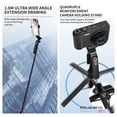 thumbnail image 2 of 70.8-Inch 3-in-1 Multifunctional Selfie Stick 360°Rotatable Stabilizer with Aluminum Alloy, 2 of 8