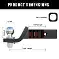 thumbnail image 2 of OpenRoad 2-Inch Drop Hitch Ball Mount, Class III for Trucks, 2-Inch Receiver, 6000 lb Tow Capacity, 2 of 6