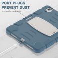 thumbnail image 4 of Dteck Case for iPad  Air 13 inch 2025/2024,Heavy Duty Silicone Case 3-Layer Protection Built-in Pencil Holder Shockproof Kickstand Cover for iPad  Air 13-in. M3/M2,Cornflowerblue, 4 of 5