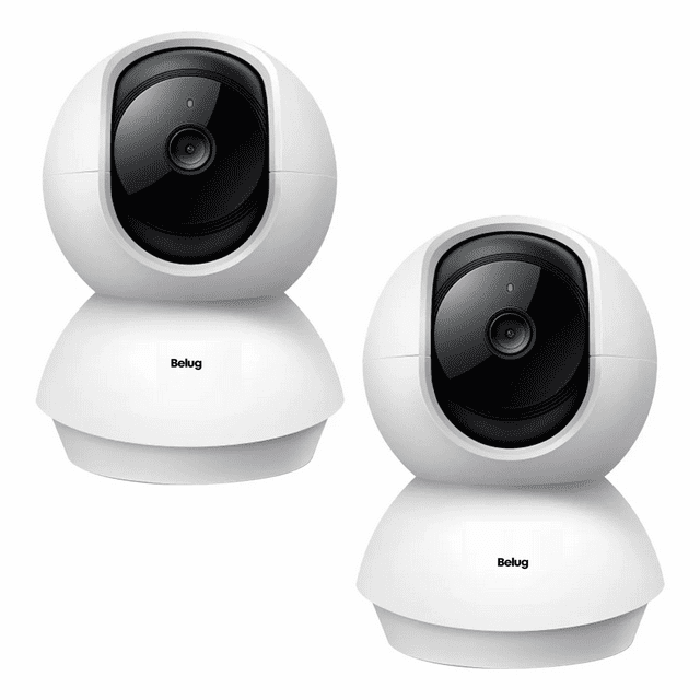 Videovigilancia Cronos 2 Cámaras blancas 2MP Full Hd Wifi Audio Bidireccional / Cobertura 360° Belug, Blanco