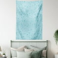 thumbnail image 4 of Aqua Tapestry, Big Small Water Rain Drops Liquidity Oceanic Pelagic Naval Seafaring Maritime Image, Wall Hanging for Bedroom Living Room Dorm Decor, 60W X 80L Inches, Light Blue, by Ambesonne, 4 of 5